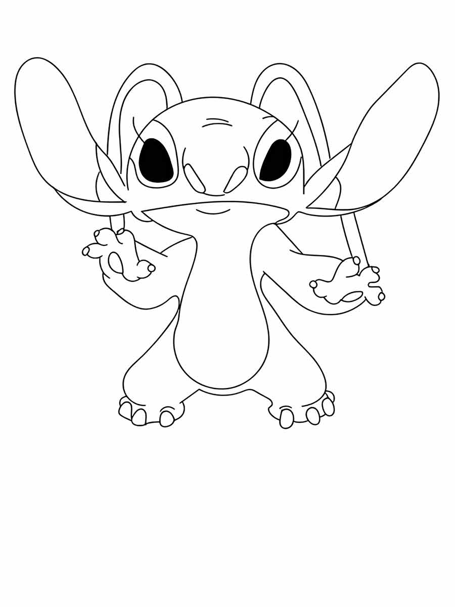 Stitch Coloring Page for Kids