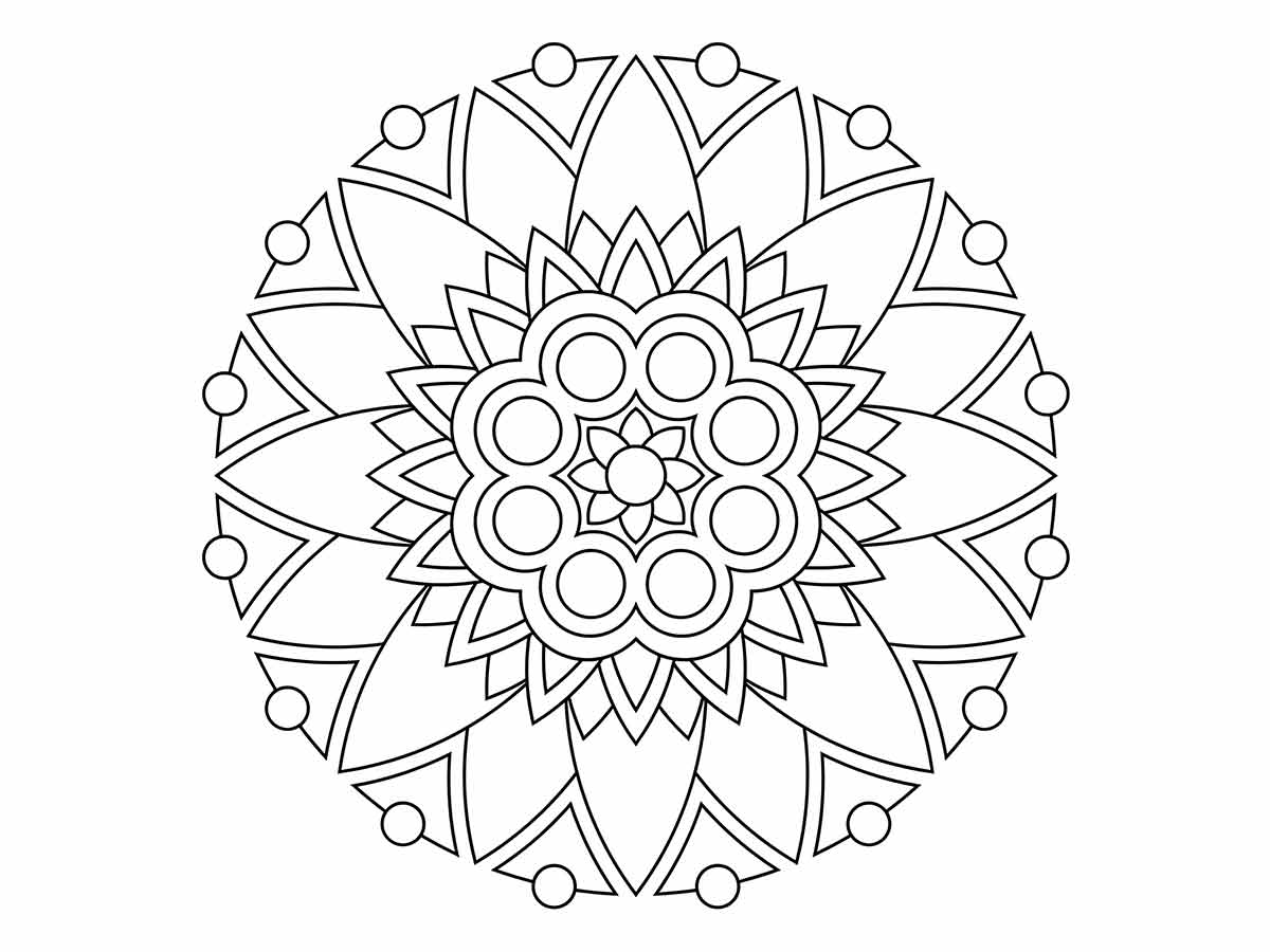 Mandala Coloring Page 17