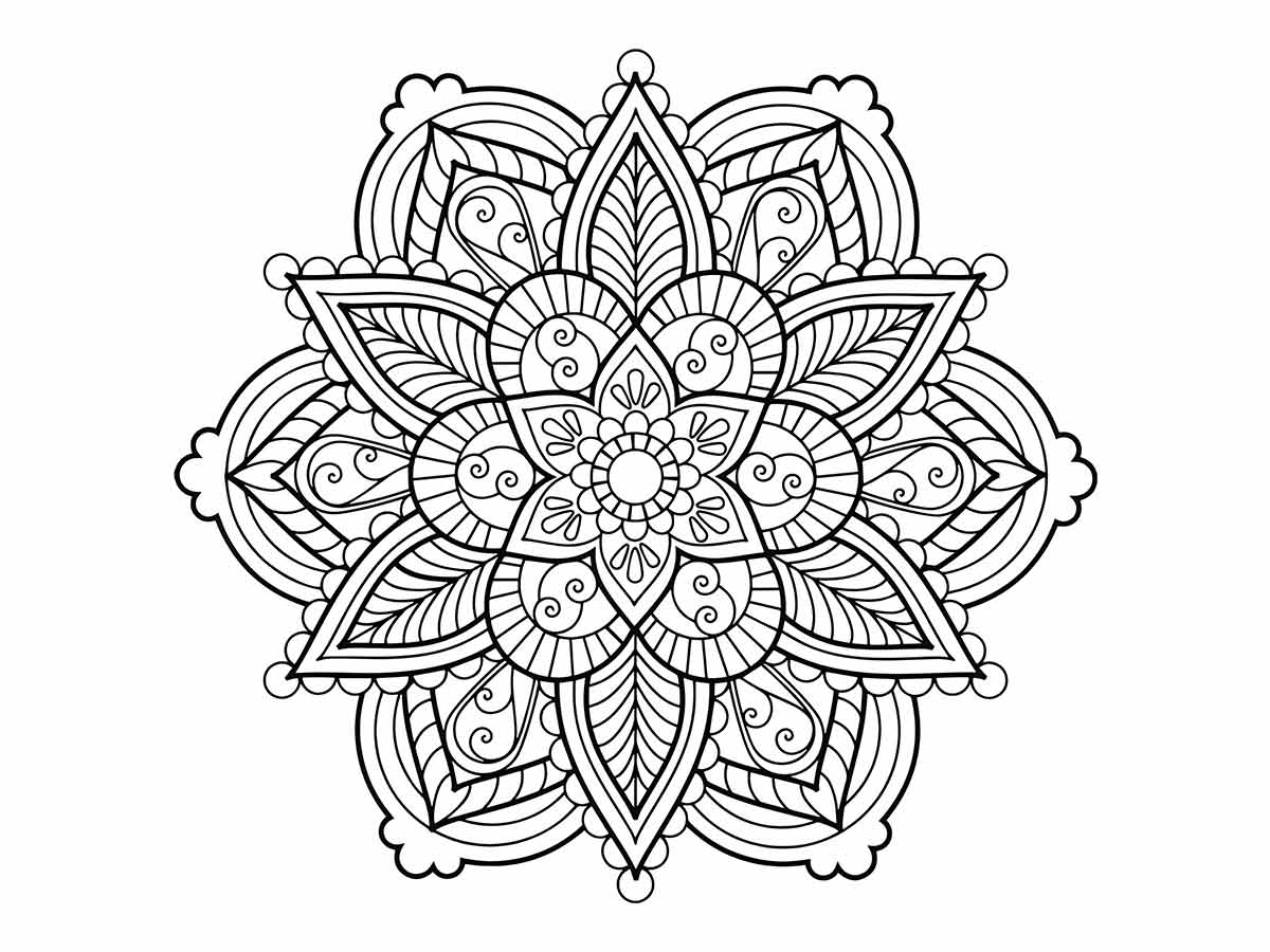 Mandala Coloring Picture