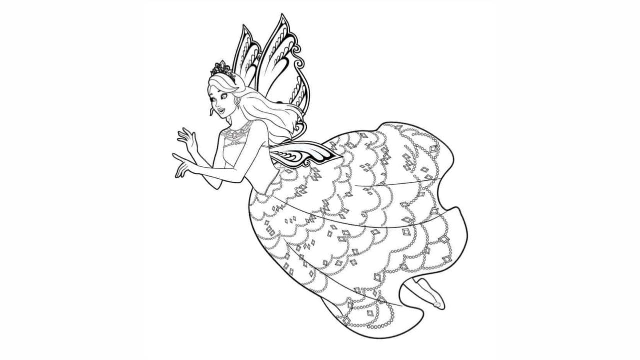 mermaid coloring page