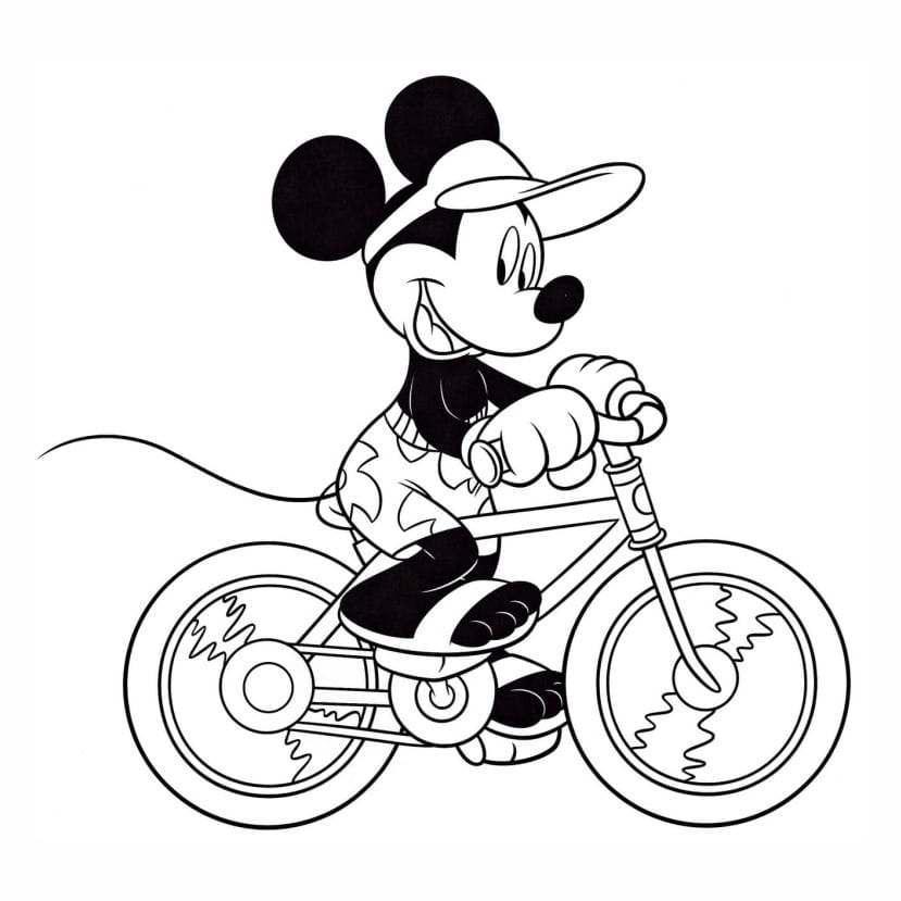 Mickey Mouse coloring book page