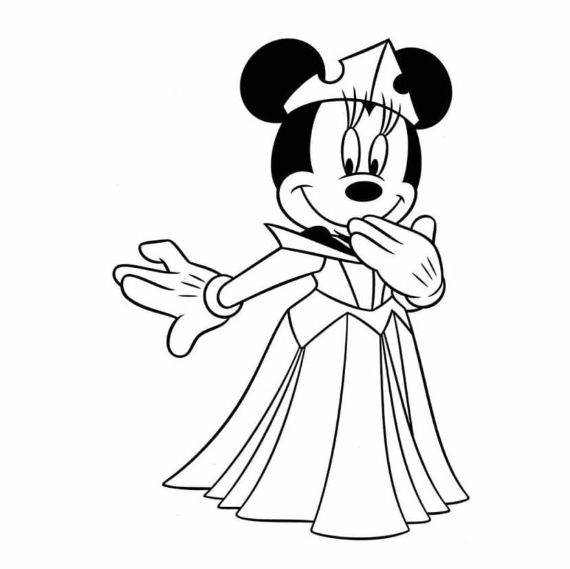 Minnie Coloring Page