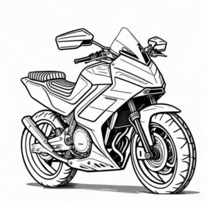 Motorcycle Coloring Pages