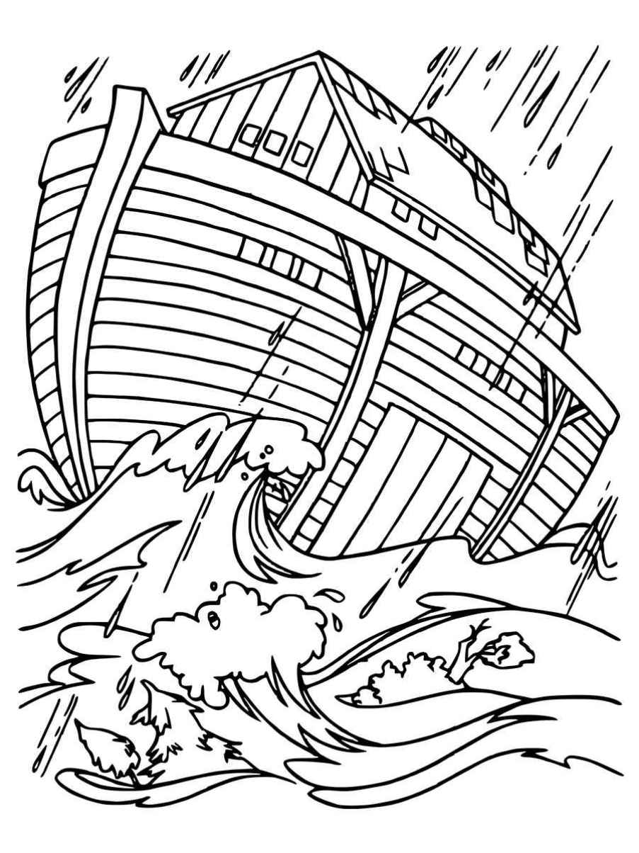 Noah's Ark Coloring Page