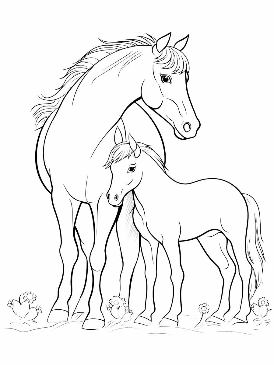 Pretty Horse Coloring Pages