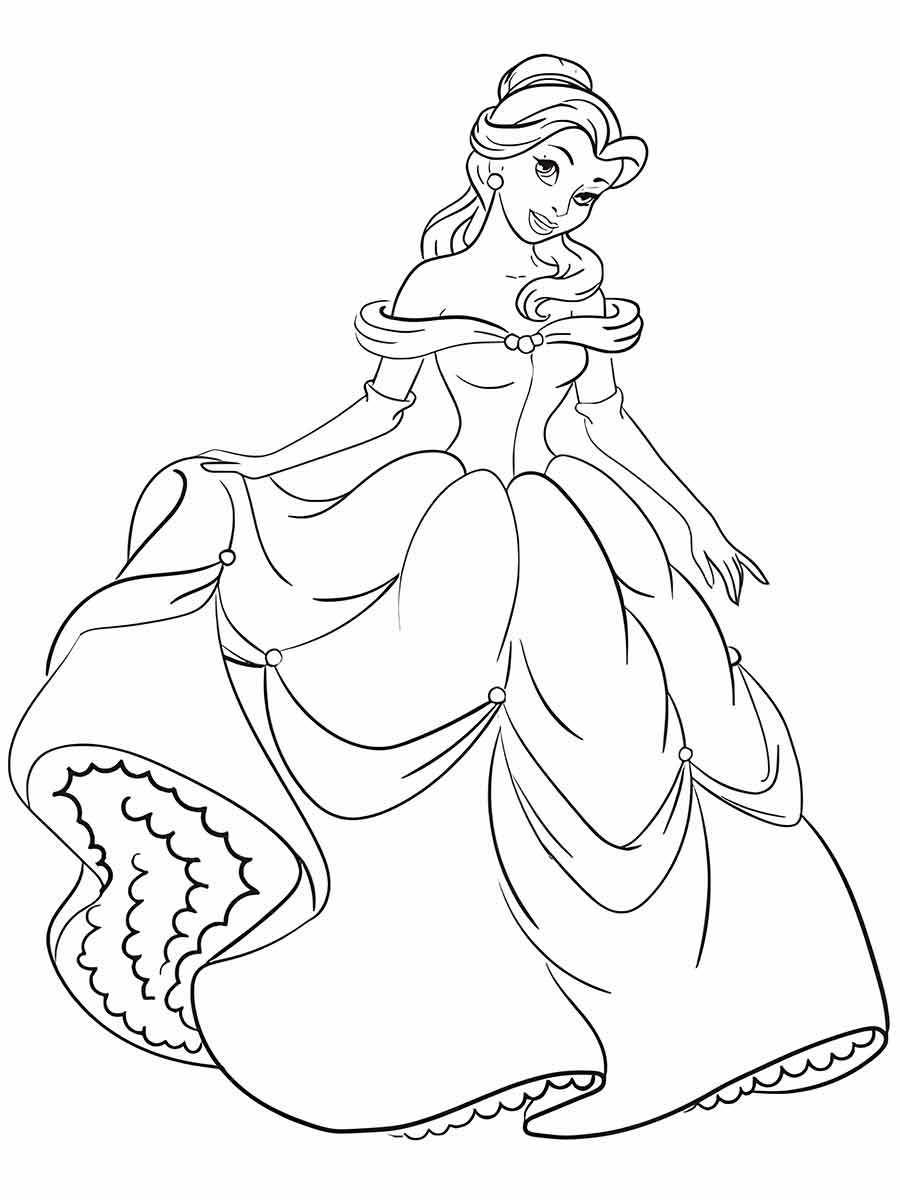 princess coloring page 38