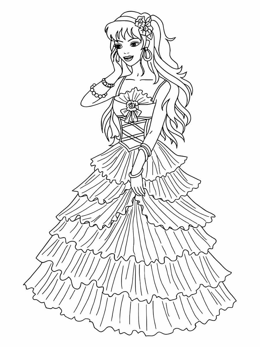 princess coloring page 39