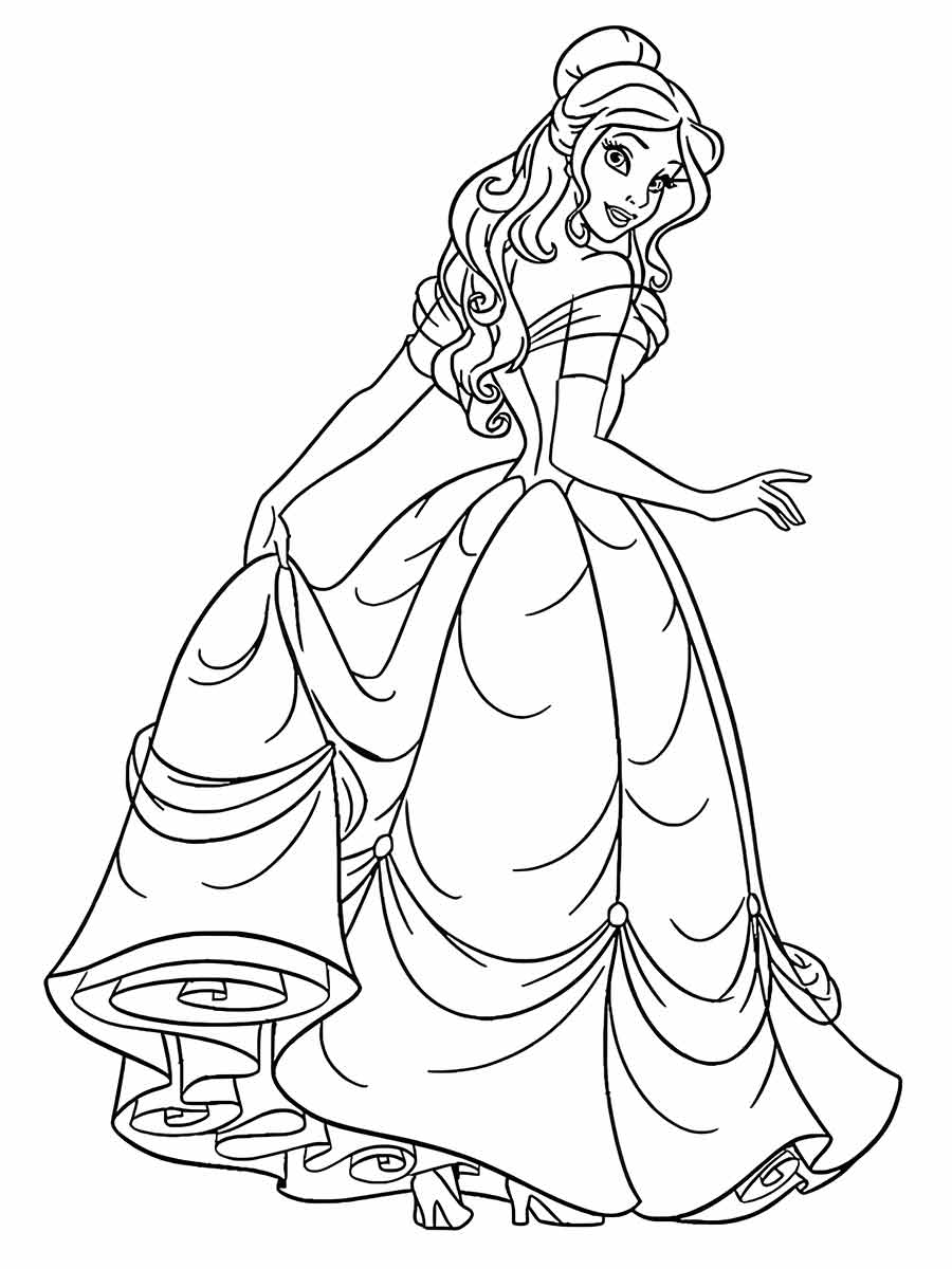 princess coloring page 41