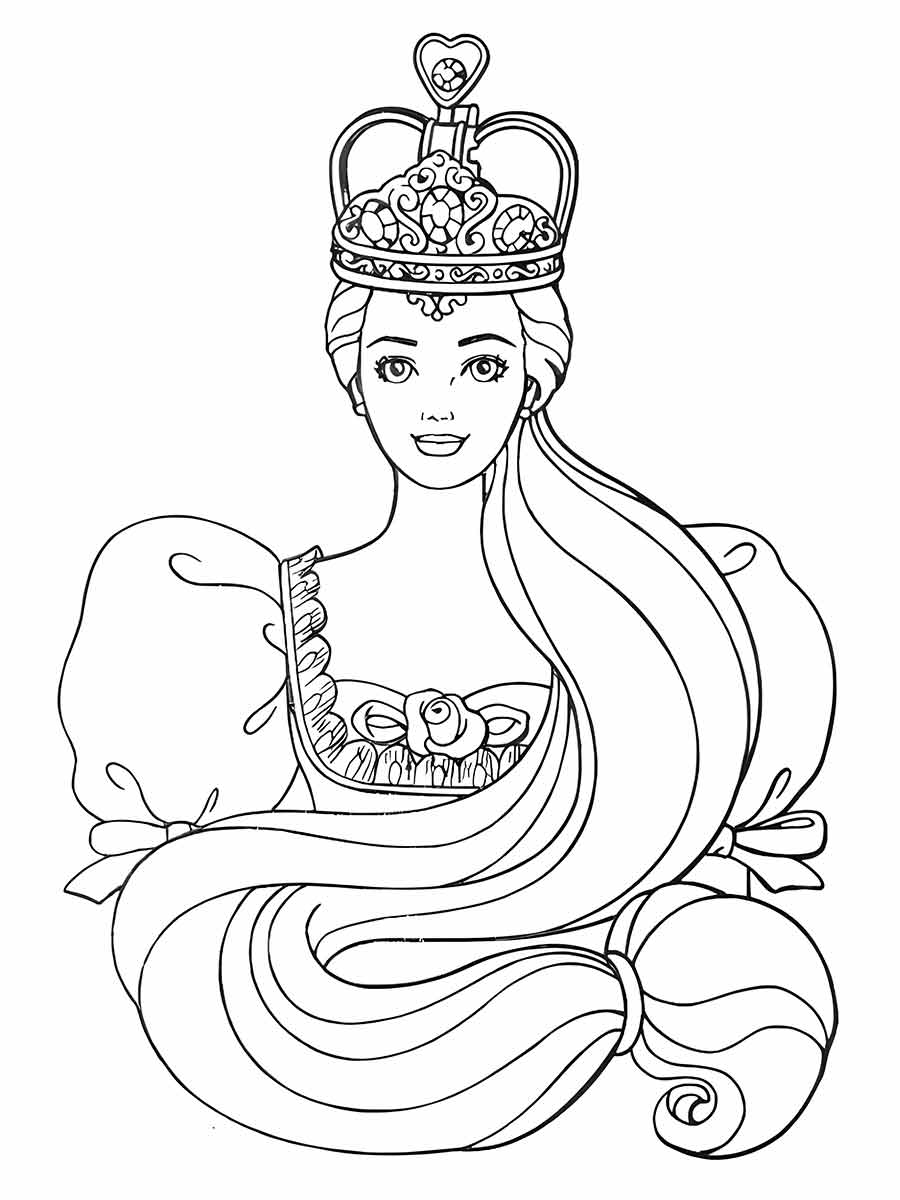 princess coloring page 42