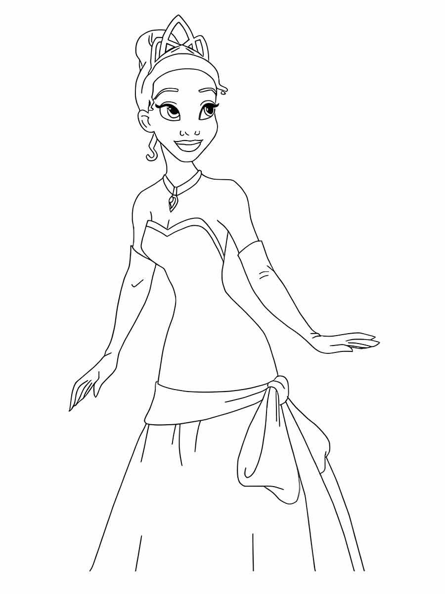 princess coloring page 45