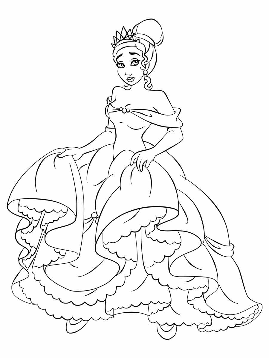 princess coloring page 47