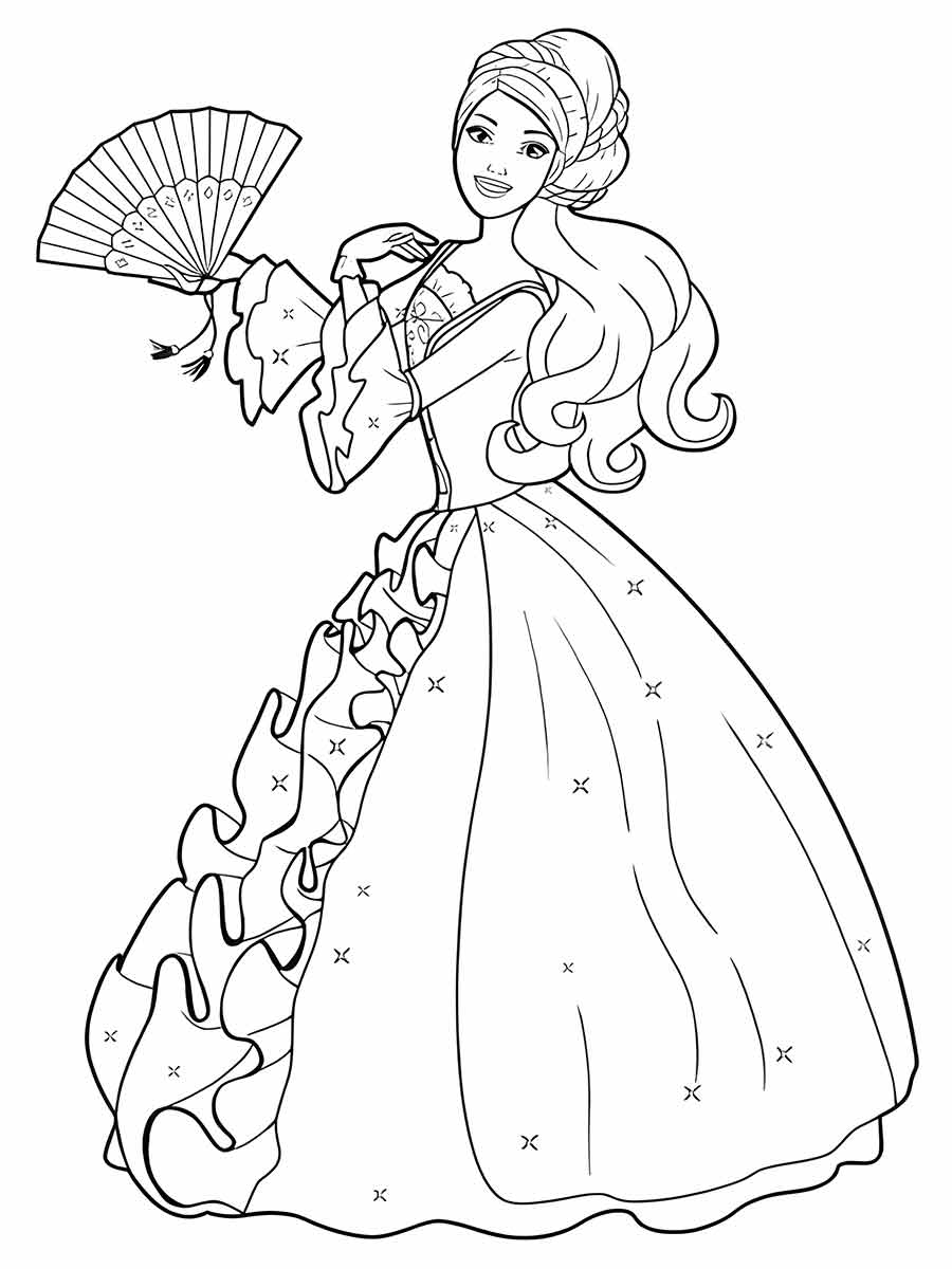 princess coloring page 51