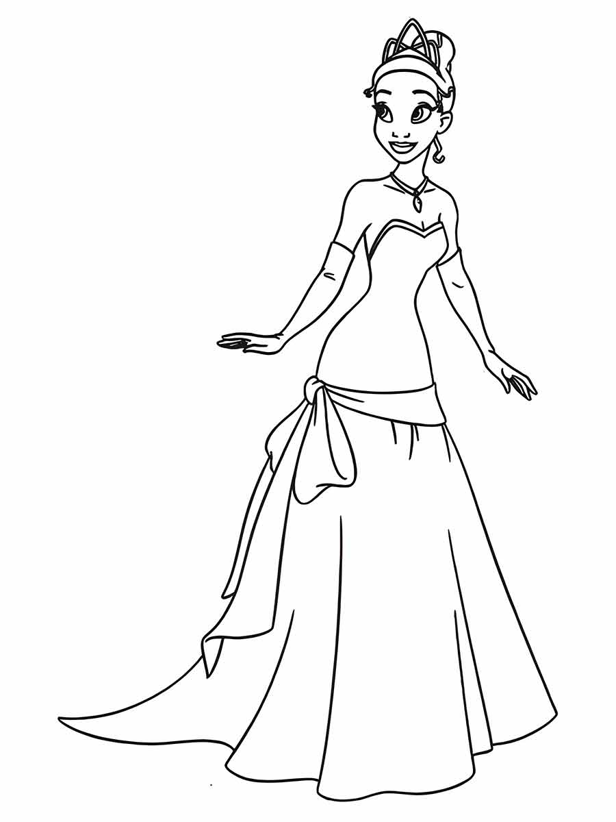 princess coloring page 52