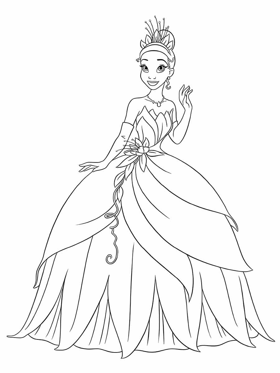 princess coloring page 53