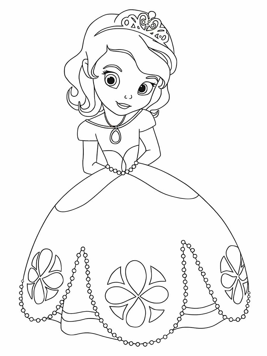 princess coloring page 60