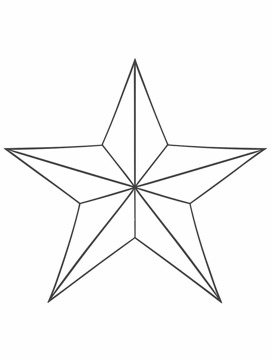 Printable star drawing