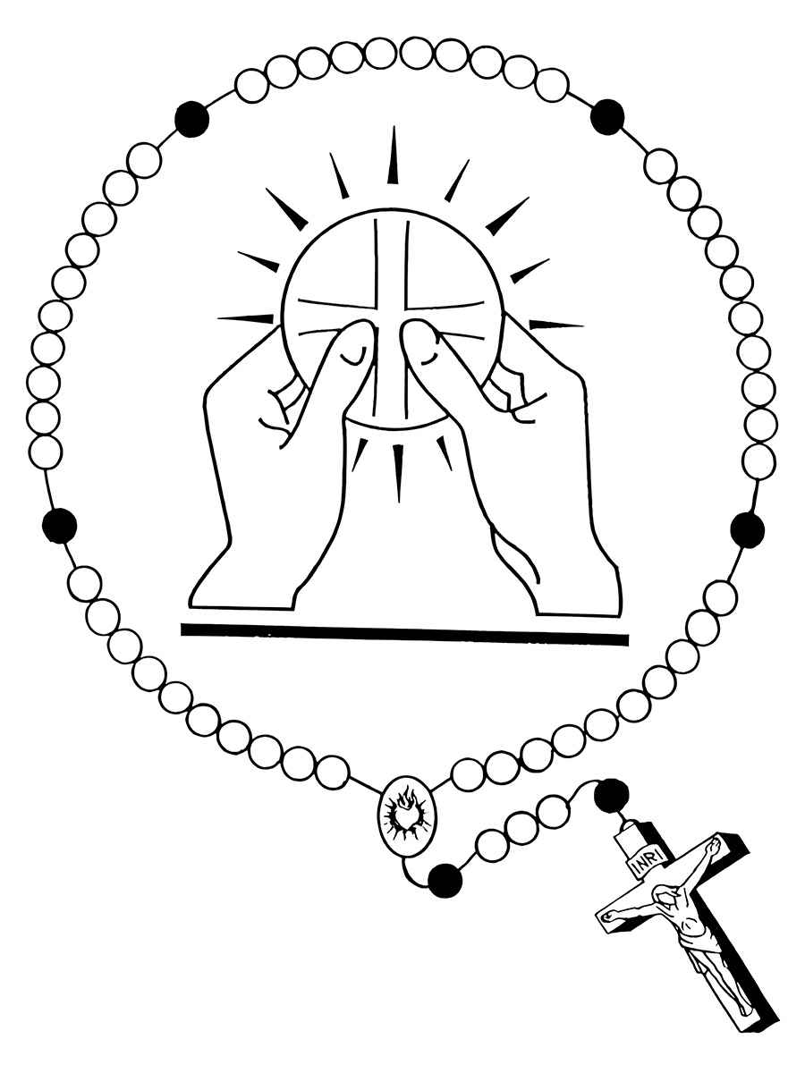 Rosary Coloring Page