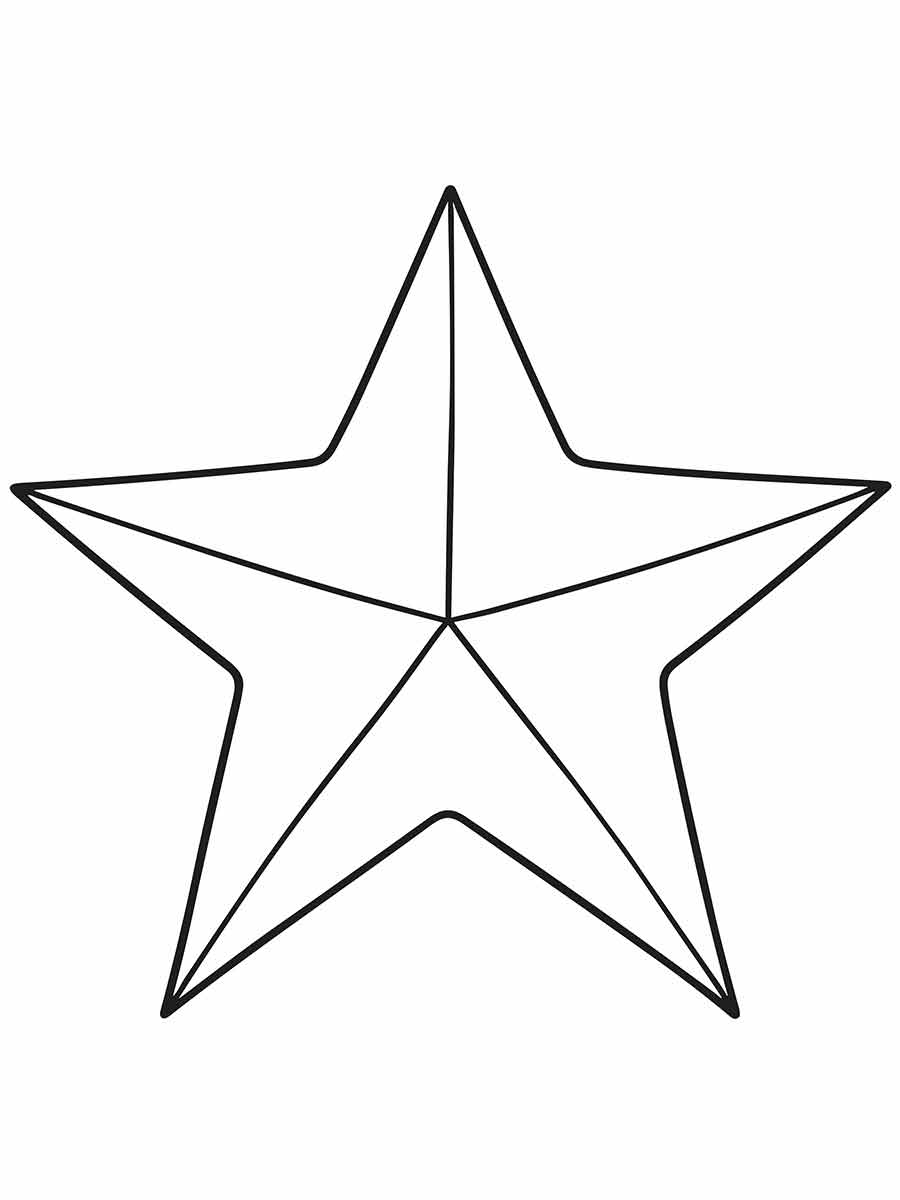 School star coloring page