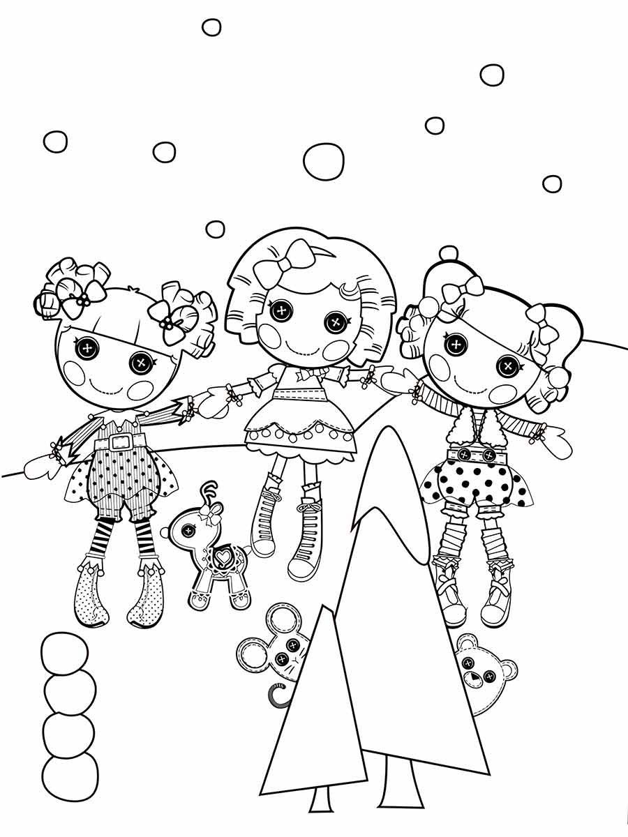 Simple girls coloring page.