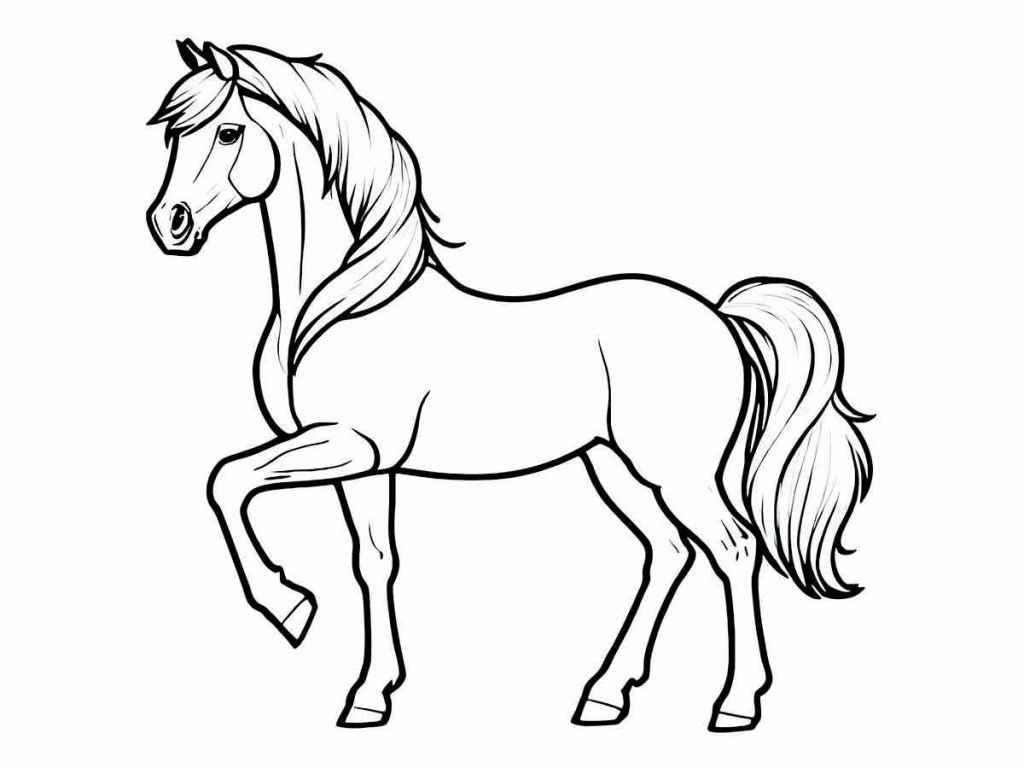 Simple Horse Drawing 2