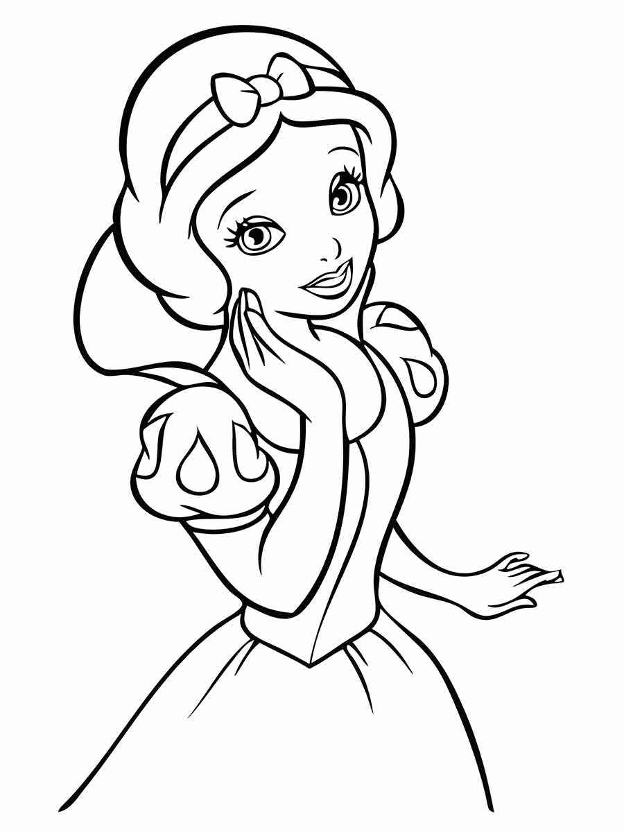 snow white coloring page 24