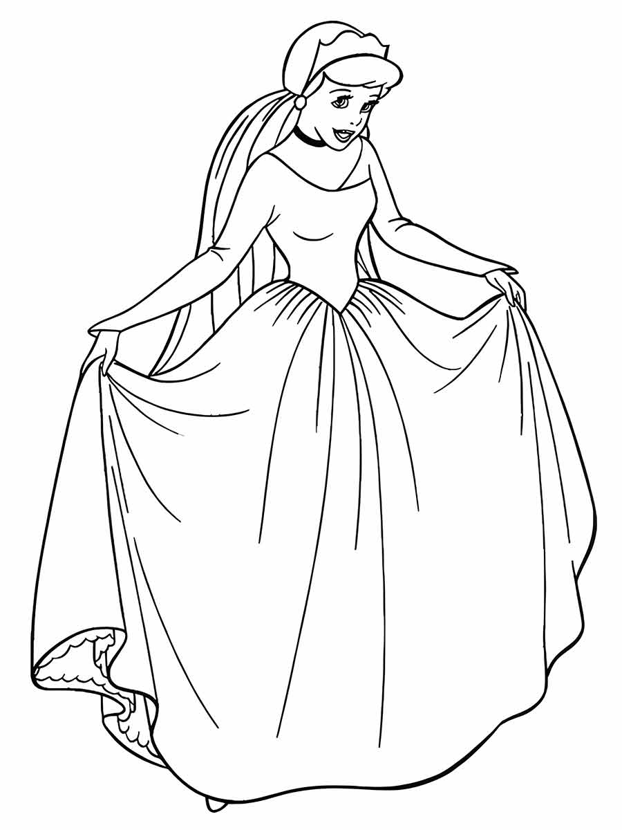 snow white coloring page