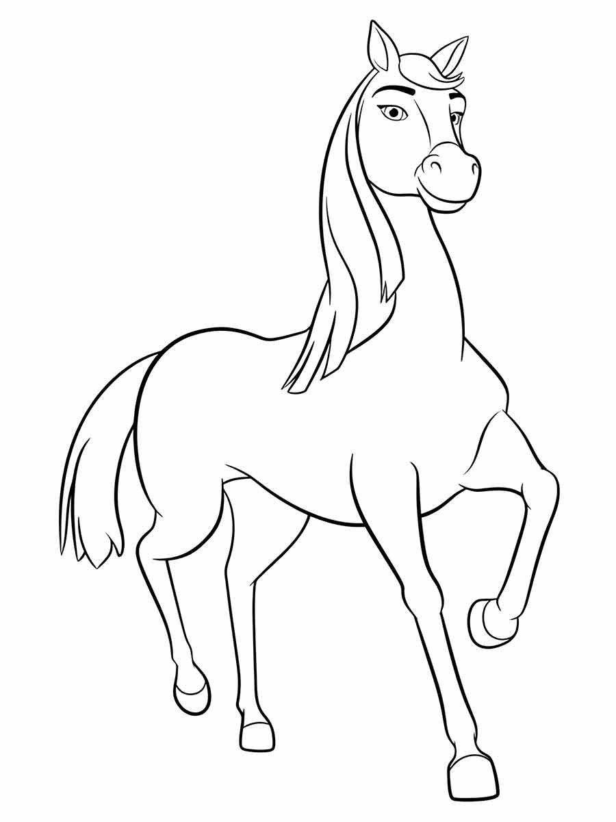 Spirit Horse Coloring Page