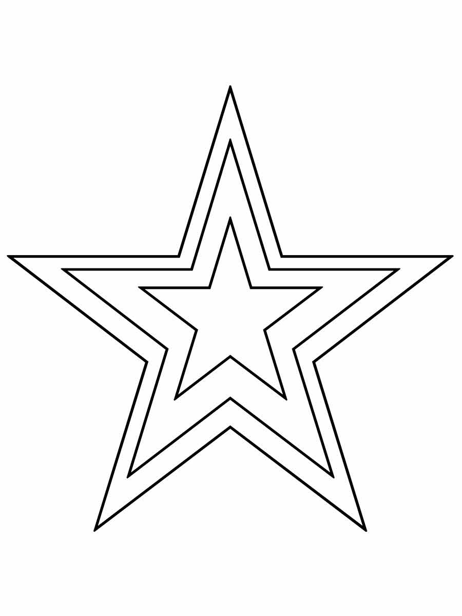 Star coloring page 3