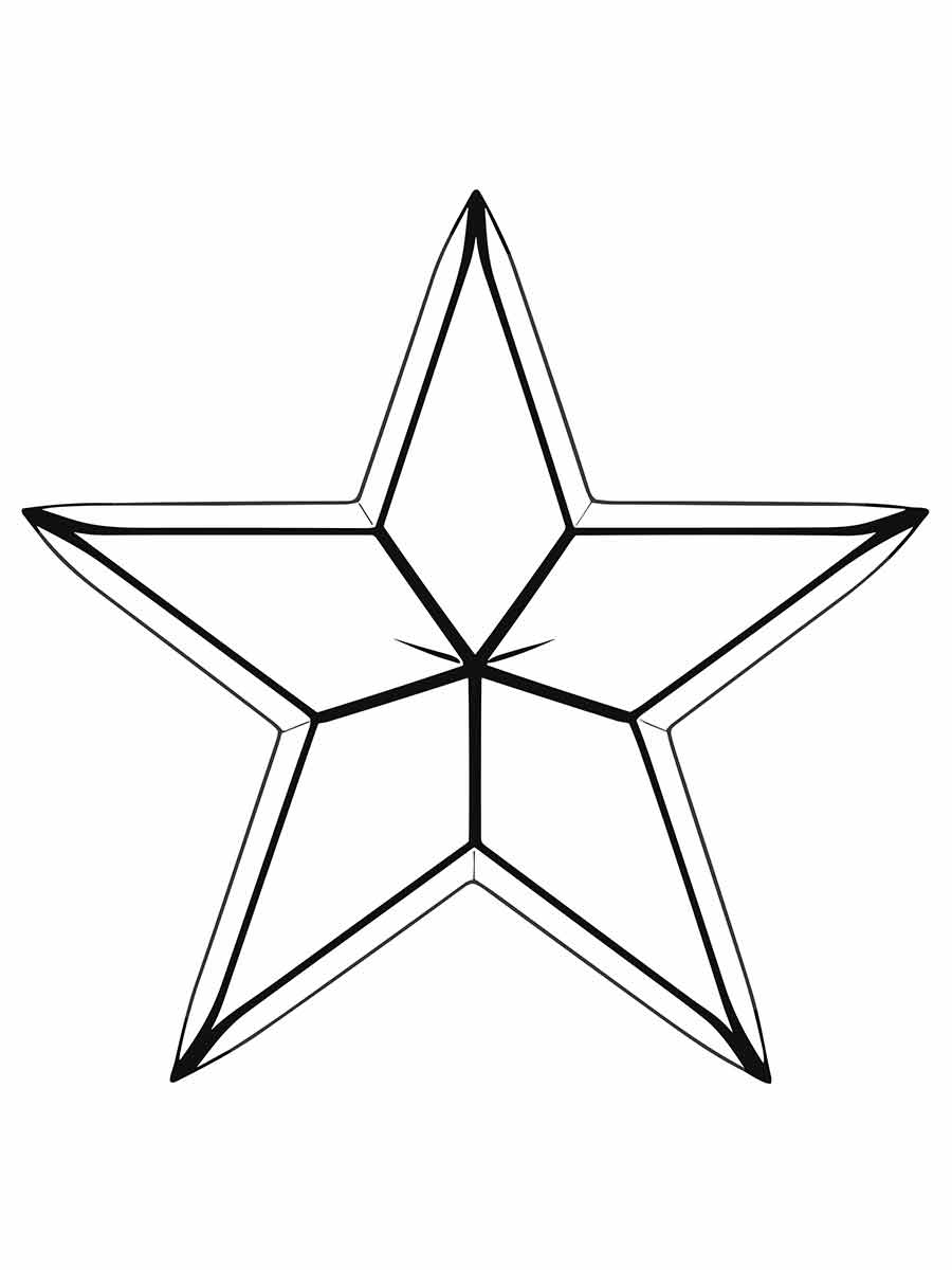 Star coloring page