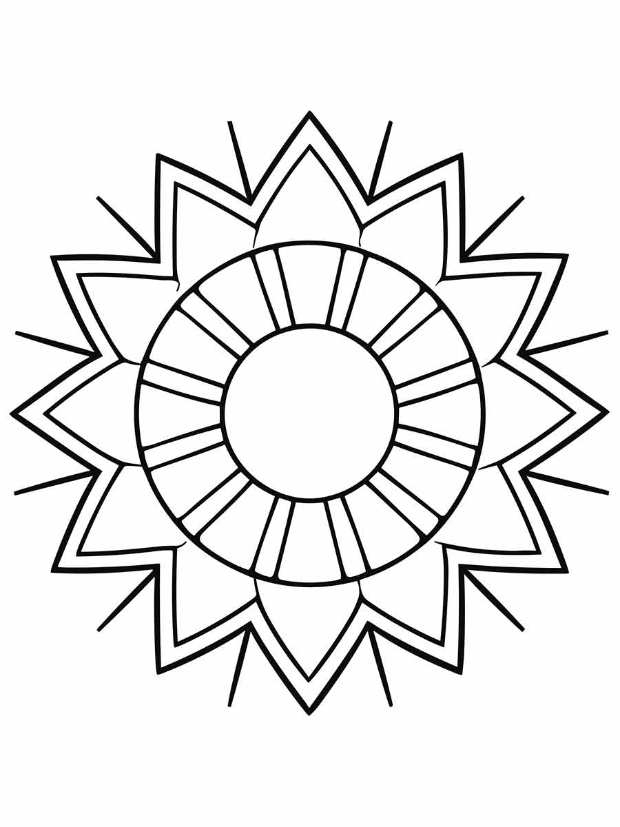 Star figure coloring page