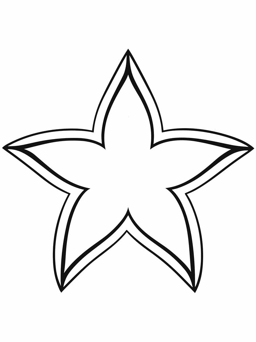 Starfish coloring page