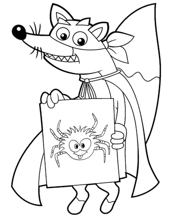 Swiper from Dora the Explorer coloring pages