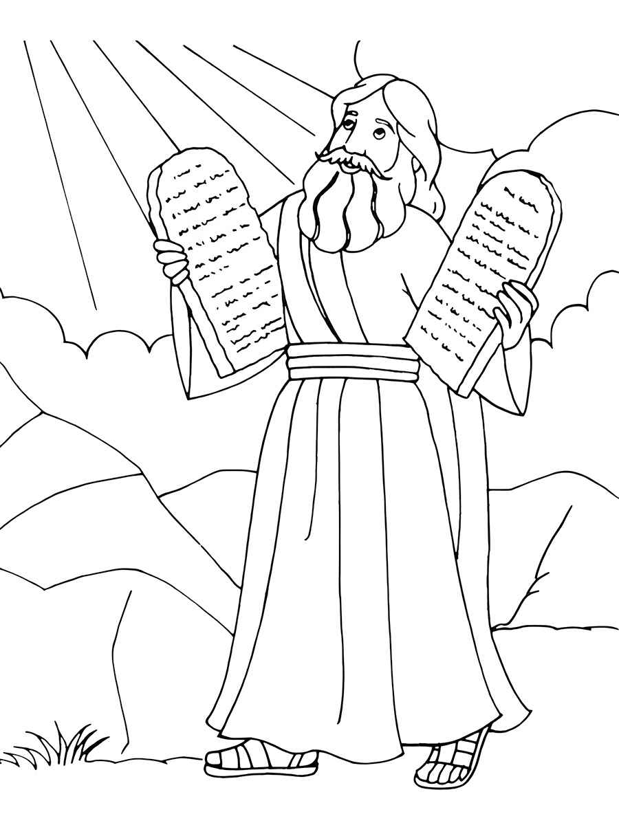 Ten Commandments Coloring Pages