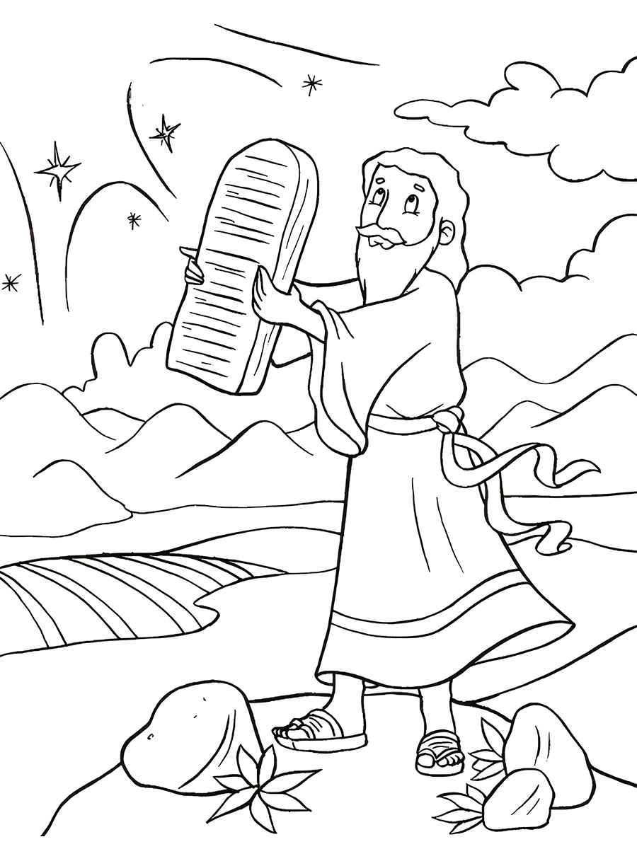 Ten Commandments Coloring Pages