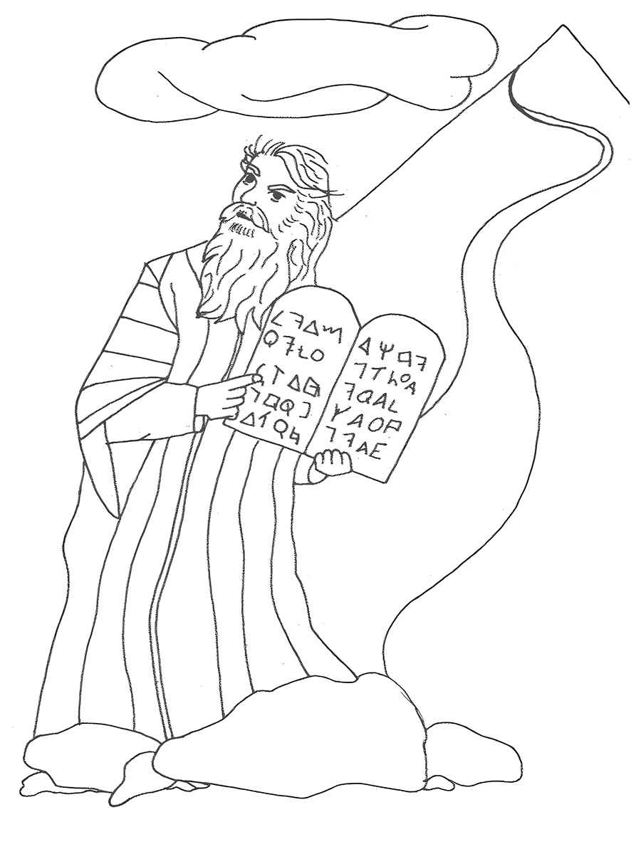 Ten Commandments Coloring Pages 6