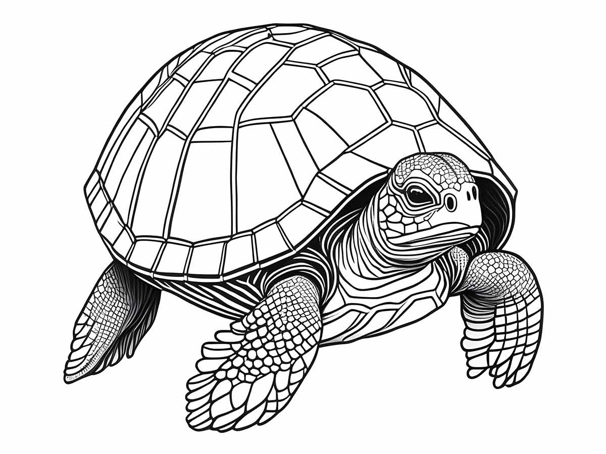 Turtle Coloring Page