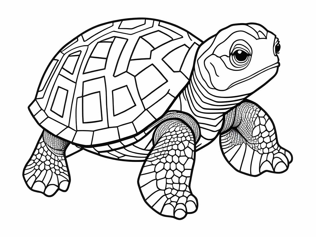 Turtle Coloring Page