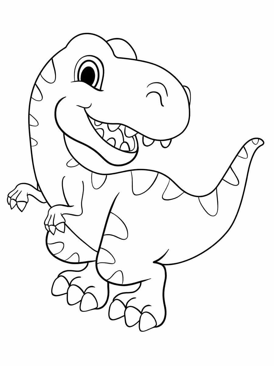 Coloring page of a feathered velociraptor with sharp claws, capable of running at 60 km/h and hunting in packs, from Asia 75 million years ago.