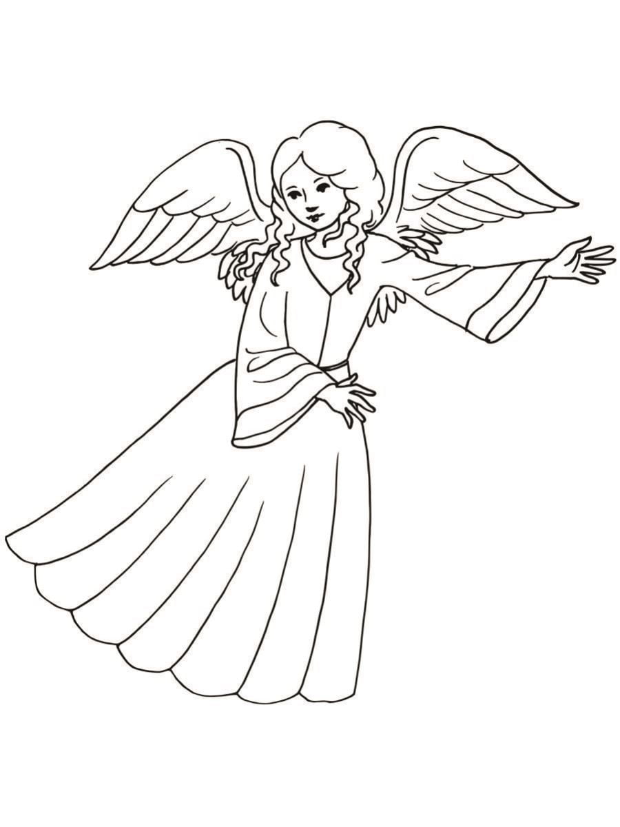 Angels coloring pages to print