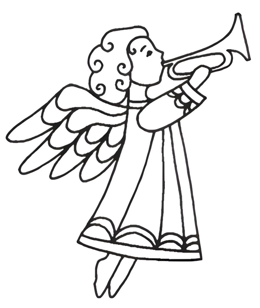 angel coloring page 37