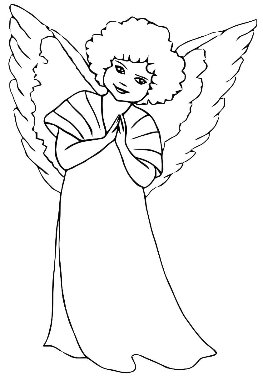 Angel coloring page