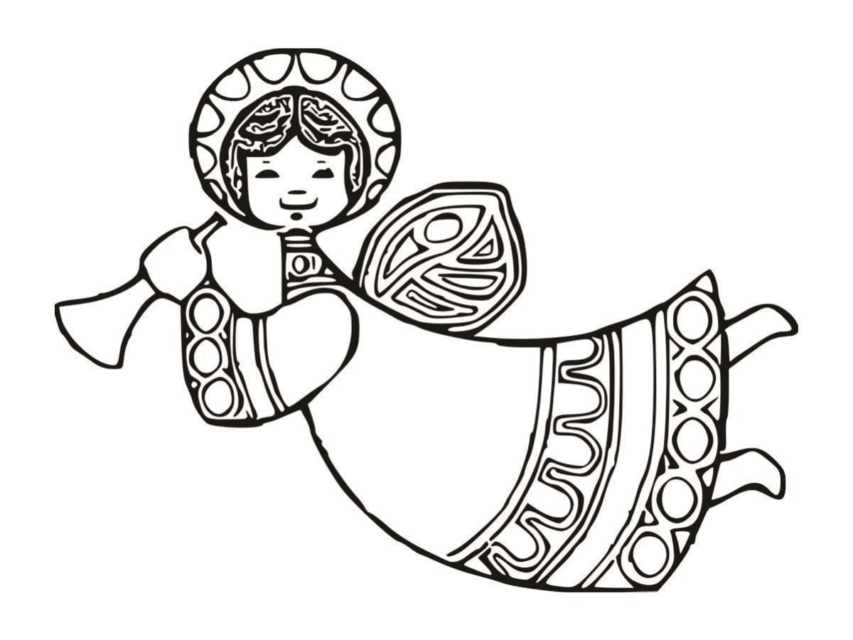 Angel coloring page