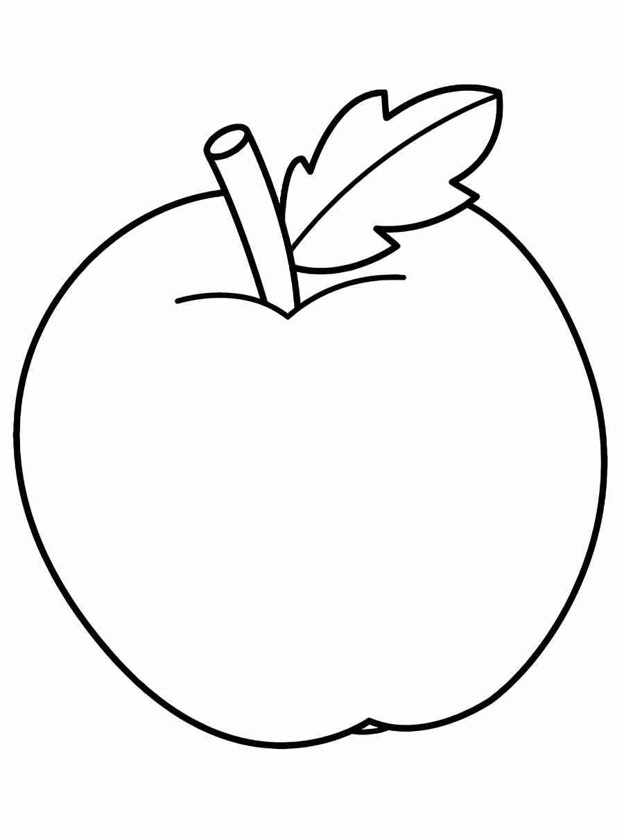 apple coloring page 3