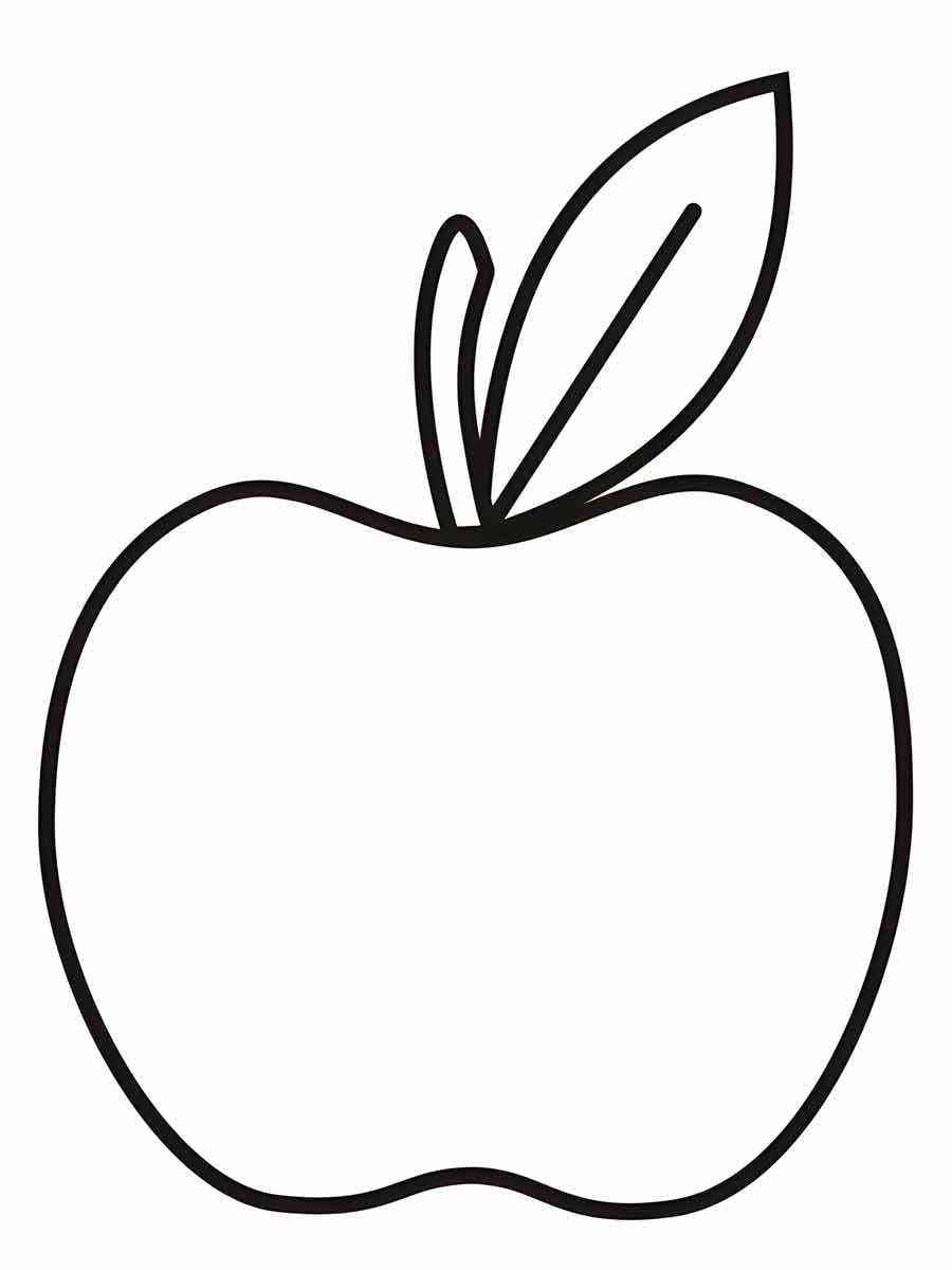 apple coloring page 8