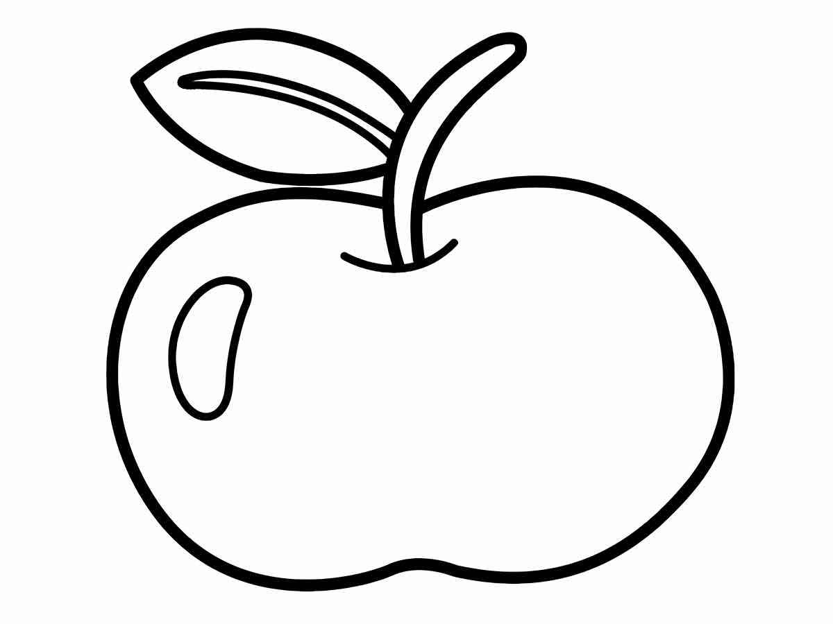 apple coloring page 9