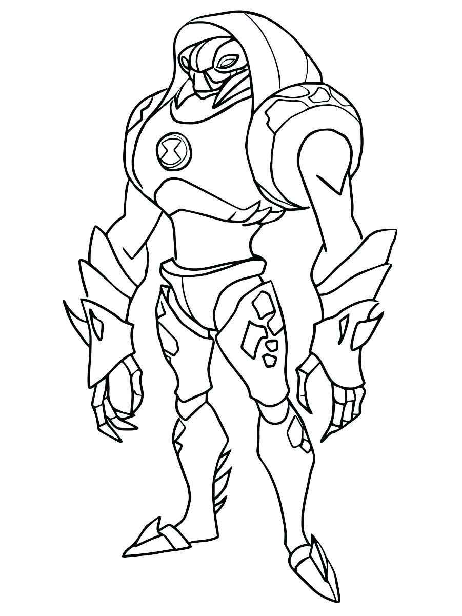 Ben 10 alien coloring page 48