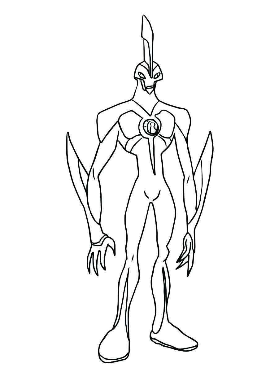 Ben 10 alien coloring page 65