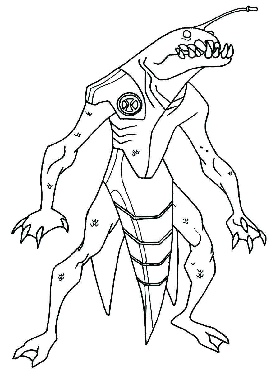 Ben 10 alien coloring page 68