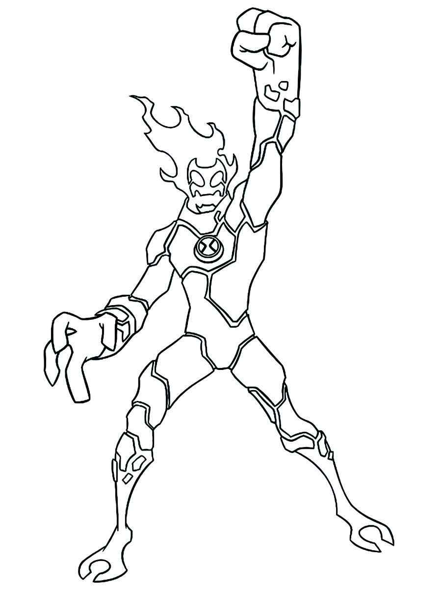 Ben 10 alien force coloring page 32