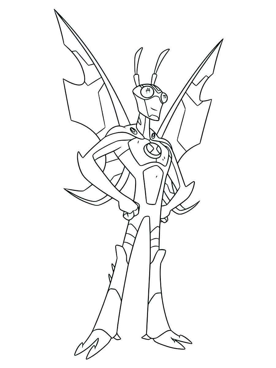 Ben 10 character coloring page 44